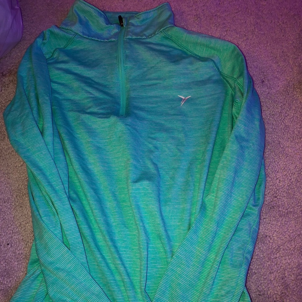Old navy teal quarter zip